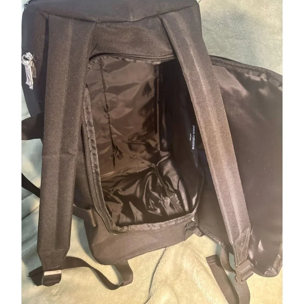NWT Paco Rabanne Black Nylon Weekender Duffle Bag